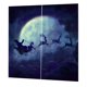 thumbnail image 1 of Cortina de Navidad 2x persianas de cortinas de puerta de ventana con temática de Navidad para la decoración de Navidad 22 # 22 # Magideal Cortina de Navidad, 1 of 5