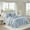 Queen Blue#9, variant on Cotton Bedding Set 3 Piece Tufted Cotton Chenille Bedspread Set Off-White Full/Queen,Comforter Set