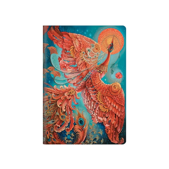 Firebird A5 Dot Grid Softcover Cahier, 80pg, 100gsm by Paperblanks (Birds of Happiness), (Hardcover)