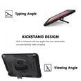 thumbnail image 2 of Shockproof Case for Apple iPad Pro 11 Inch 2022/2021/2020/2019/ iPad Air 5th 4th Gen, with Pencil Holder Military Grade Protection Rotating Stand Hand Strap Shoulder Strap Bumper Rugged Case, Black, 2 of 8