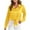 Yellow, variant on Admvng Button Down Shirts for Women Solid Color Long Sleeve Blouse Casual Lapel Shirt Top S-2XL
