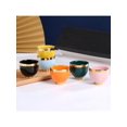 thumbnail image 3 of 6pcs/Set Rainbow Color Matching Ceramic Cup, Saudi Arabia Espresso Coffee Cup, Moonlight Cup, Tea Cup Gold-Inlaid Tea Set Gift Cup, Creative Gift Box, 3 of 4