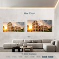 thumbnail image 3 of Elephant Stock Colosseum At Sunrise Wall Art - Horizontal Multi Panel Canvas - Living Room Wall Decor - Places Multi Panel - Yellow And Orange Decor - 92" x 45", 3 of 4