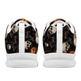 thumbnail image 7 of COEQINE Women Halloween Sneakers Running Walking Shoes White Sole Fashion Tennis Shoes for Travel Breathable Mesh Trainers Footwear, Gothic Skull Pumpkin Bat, 7 of 7