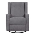 thumbnail image 1 of Fauteuil Inclinable Manuel de Style Abri à la Maison avec Base Pivotante en Gris Cendre, 1 of 1