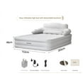 thumbnail image 2 of PUEDO Air Mattress, Inflatable Airbed with Built-in Pump for Guest Home Camping Travel, Queen size, White, 2 of 10