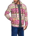 thumbnail image 2 of Naloa Flowers Men’s Hoodies, Zip up Hoodie, Sweatshirts,Hoodies for Men Sizes S-3XL-Large, 2 of 5