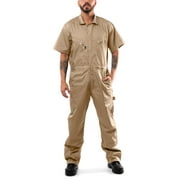 Kolossus Short Sleeve Coverall Cotton Blend with Zip Front Pockets