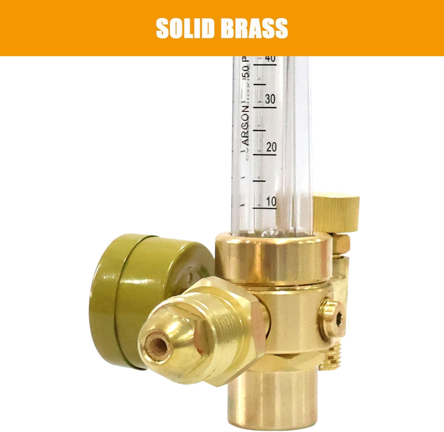 Argon CO2 Flow Meter Gas Regulator Gauge with 6.6Ft Gas Hose for MIG Welding TIG welder