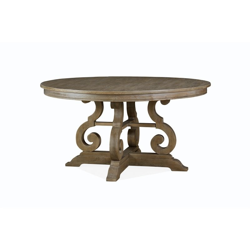 Magnussen D4646 Tinley Park 60 Round, 60 Inch Round Dining Table With Leaf