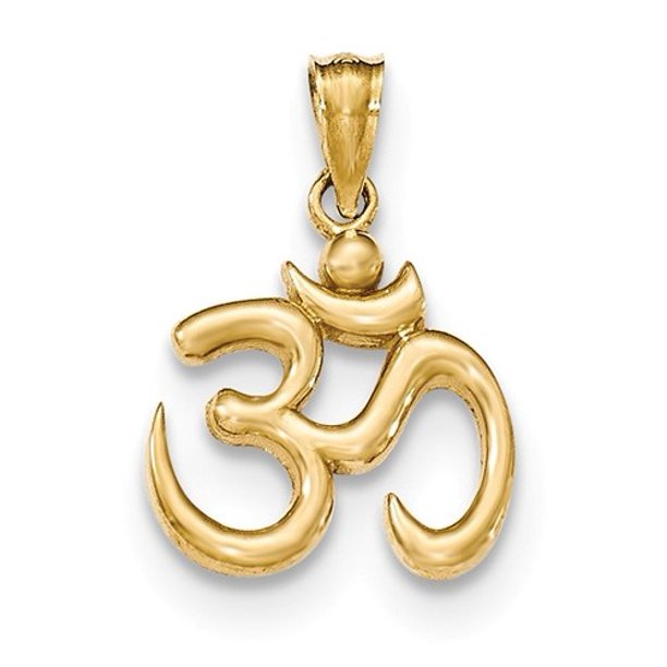 Best Price Product 14k Gold Polished Om Symbol Pendant