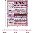thumbnail image 4 of CNA Gifts for CNA Week, CNA & Nurse Graduation Gifts, CNA Gifts for Women, CNA Appreciation Gifts, CNA Accessories for Work, Christmas Birthday Thanksgiving Gift for CNA Blanket 50 * 60in, 4 of 6