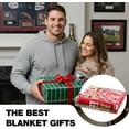 thumbnail image 7 of Red Football Throw Blanket, American Rugby Cozy Flannel Plush Blanket, City Football Lovers Fan Gifts for Men Women Sport Team Game Party Support Sofa Bed Blankets 50'''' x 60'''', 7 of 7