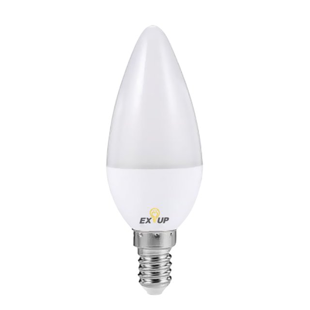 Bombilla LED Forma Vela yeacher E14 7W 3000K blanco cálido IP44