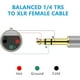 thumbnail image 2 of Cable de micrófono TRS 1/4 a XLR Cable de audio profesional macho a macho/hembra Hugtrwg Para estrenar, 2 of 9