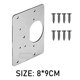 thumbnail image 3 of Placa de reparación de bisagras con tornillos de montaje Gabinete Armario Muebles Cajón Herrajes, 3 of 4