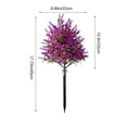 thumbnail image 5 of Artificial Plants Outdoor Pointed-Leaf Lavenders Ground Stake 45cm Tall Faux Spike for Garden Patio Decor, 5 of 6