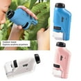thumbnail image 2 of Portable Handheld Microscope Led Light 60x-120x Gift For Kids Educational Toys, 2 of 5