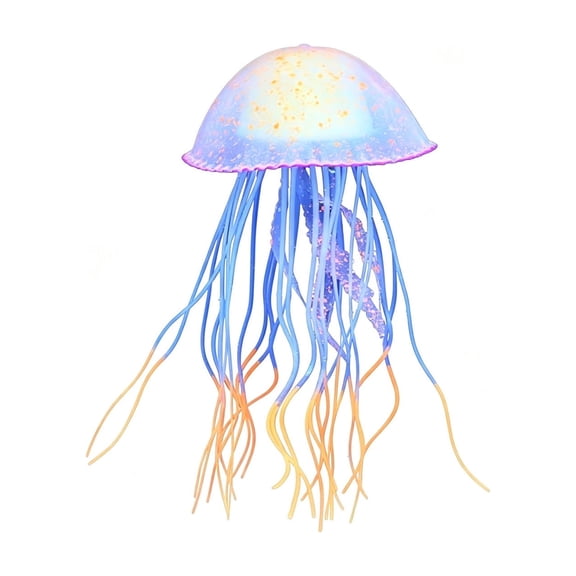 CmafucaAquarium Artificial Jellyfish, Artificial Glowing Jellyfish Decoration Aquarium Artificial Fish Decorations Fish Moving Ornament