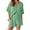 Green, variant on Fantaslook 2 Piece Womens Outfit Sets Button Down Shirts and Shorts Casual Lounge Sets Short Sleeve Pajamas Sets Summer Loungewear