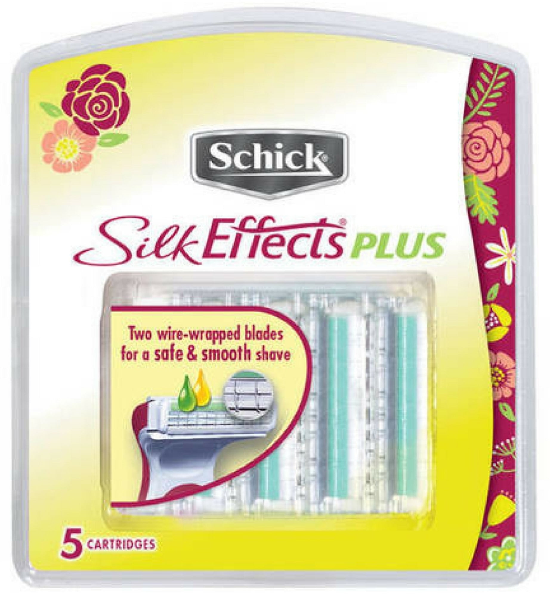 Schick Silk Effects Plus Wire-Wrapped Blades 5 ea