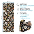 thumbnail image 2 of Black Highland Cow Flower Pattern Hot Yoga Mat Towel Non Slip for Hot Yoga - Quick-Drying Yoga Mat Cover with 4 Corner Pockets with Travel Bag - Hot Yoga Towel Non Slip 74"x26", 2 of 6
