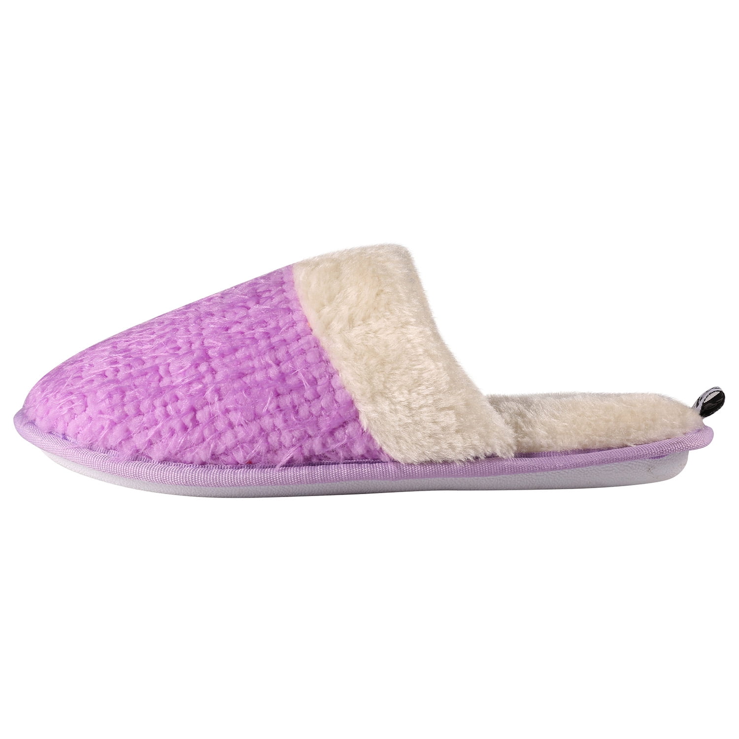 Women’s Sunrise Woven Plush Slippers – Warm Memory Foam Footbed with Non-Slip Rubber Sole for Indoor/Outdoor & Spa Use