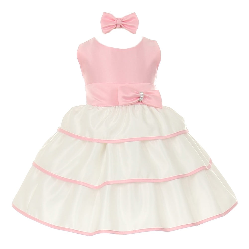 baby girl pink occasion dress