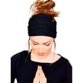 thumbnail image 2 of TUWAFE Wide Headbands for Women, Head Bands for Women's Hair, Workout Headbands for Women, Hair Accessories for Women, Stretchy Headbands for Women, Black One Size, 2 of 7