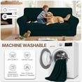 thumbnail image 6 of JIATER 4-Piece Sofa Cover Stretch Couch Cover Washable Sofa Slipcover Furniture Protector with 3 Cushion Covers,Sofa Dark Green, 6 of 7