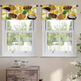 thumbnail image 2 of LALILO Kitchen Curtain Valance Colorful Aloha Tropical Jungle Rod Pocket Window Curtain 52"x 18" Set of 2, 2 of 5