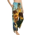 thumbnail image 2 of Power Ninjago Women's Pajama Pants Lounge Daily Novelty Cozy Sleep Bottoms Pants Sleepwear With Pockets, 2 of 8