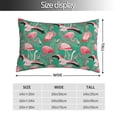 thumbnail image 2 of Yiaed Tropical Flamingo Print Brushed Microfiber Envelope Pillowcases, Standard,Envelope Closure Pillow Cases(No pillow core)-14"x20", 2 of 6
