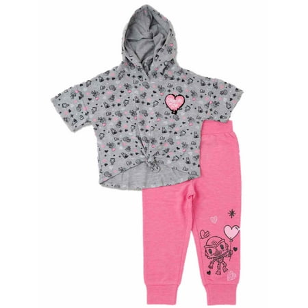 Toddler Girls Creature of Love Outfit Frankenstein Monster Shirt & Leggings
