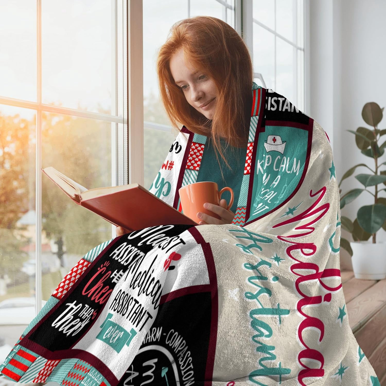 Medical Assistant Gifts for Women - Best Christmas Medical Assistant Gift - Gifts for Medical Assistants - Medical Assistant Appreciation Gift - MA Gift Ideas - MA Gifts Bulk Throw Blanket 50x60