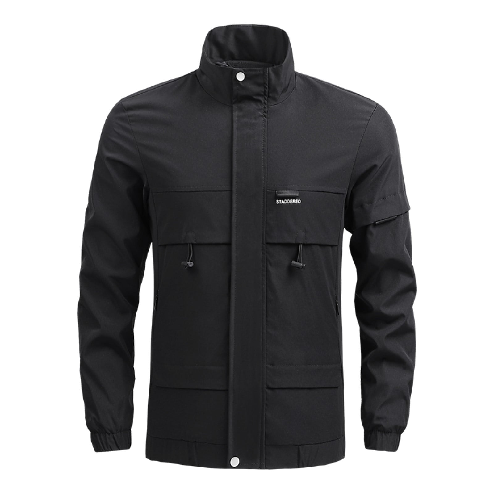 TACVASEN Men's Jacket-Lightweight Casual Spring Fall Thin Bomber Zip Pockets Coat Outwear 