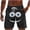 Black, variant on Men's Swim Trunks Cartoon Drawstring Waist Bathing Suit Board Shorts Funny Novelty Beachwear with Pockets