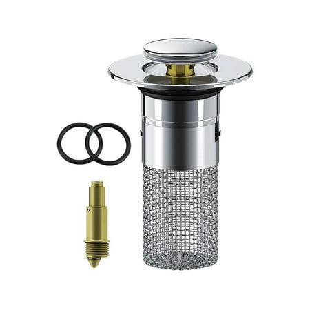 

witspace Kitchen Sink Drain Strainer - Stainless Steel Sink Stopper Anti-Clogging Sink Food Catcher Basket Fast Drainage Odor Filter Sink Plug for 34—40 Mm Drain Hole Drain