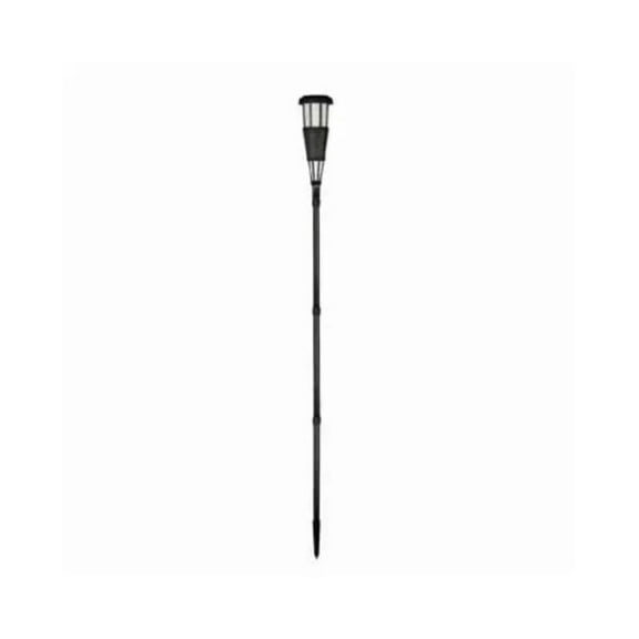 Fusion Products 139836 62 in. Solar Flickering Flame Tiki Torch Light, Plastic with Frosted Lens
