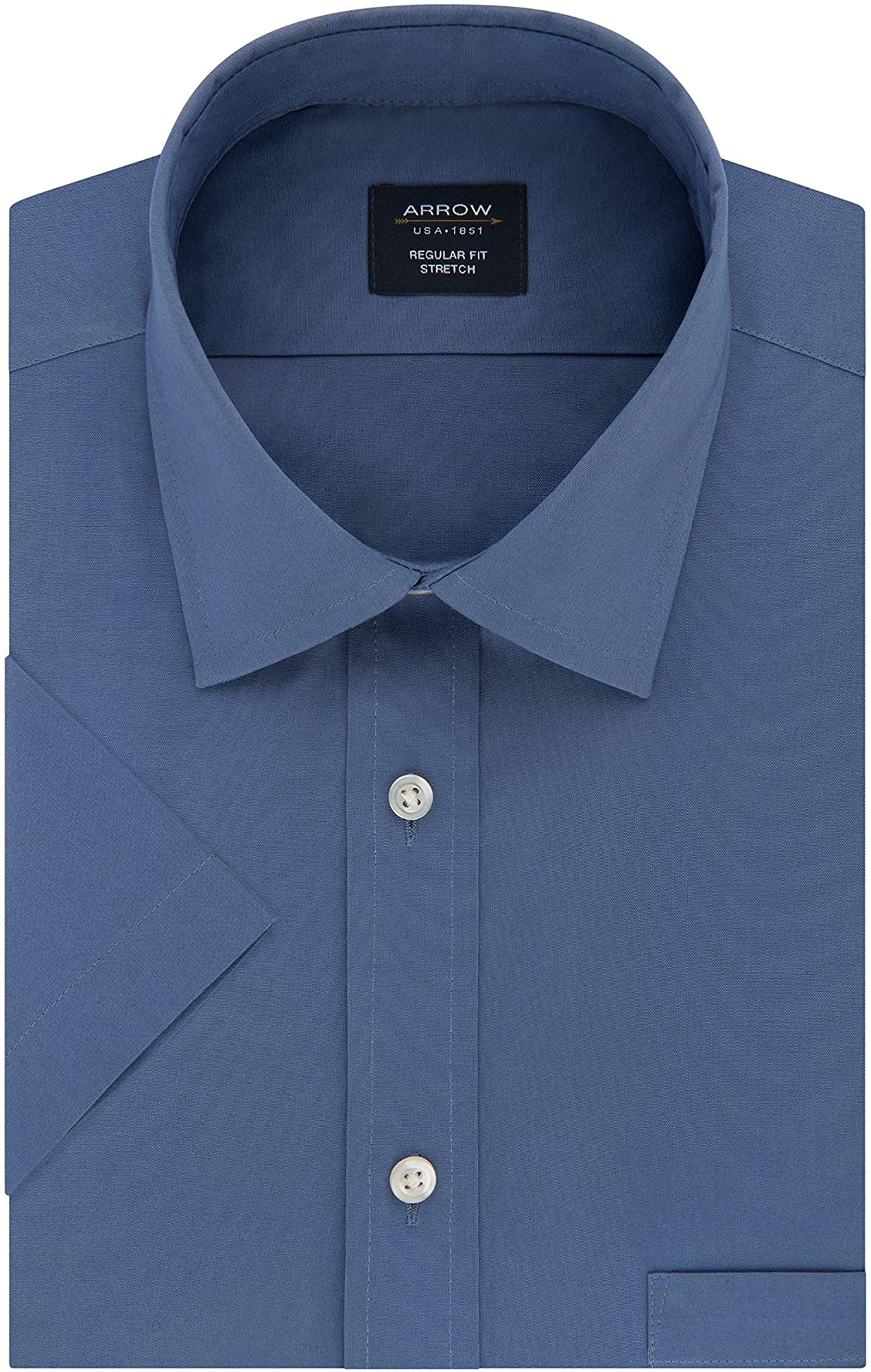 Arrow Mens Short Sleeve Dress Shirt 