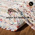 thumbnail image 3 of Jaipur Art And Craft Hand Braided Cotton Multi Color Home Décor Living Area Rug (3x12 Sq ft), 3 of 7