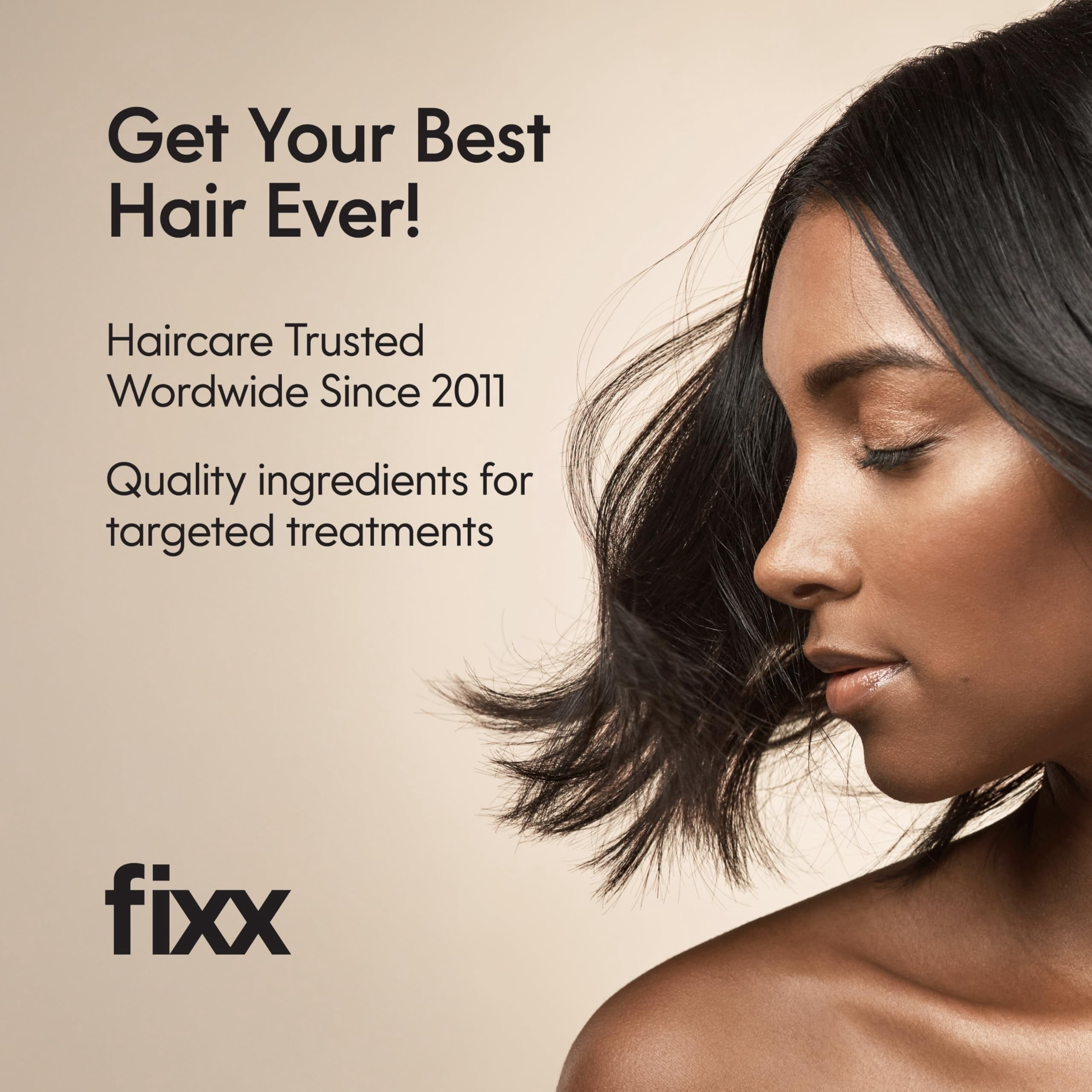 Fixx Hair Growth Serum – Exosome-Infused Scalp Treatment with Caffeine, Banana Flower, Bergamot & Probiotics – Supports Thicker, Fuller Hair – 60ml – For Men & Women