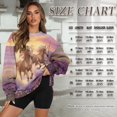 thumbnail image 7 of Yuyamidu Lavender Horse Casual Crew Neck Sweatshirt Soft Comfy Long Sleeve Pullover Oversized Tops with Pockets Women's Novelty Sweatshirts Hoodie Cycling Volleyball Jogging Clothes S-3XL, 7 of 7
