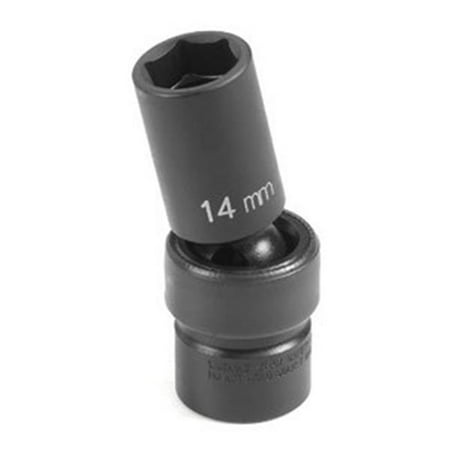 

0.37 in. Drive x 15 mm. 6 Pt Semi-Deep Universal Socket