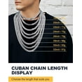 thumbnail image 4 of Men Stainless Steel Necklace Cuban Link Chain, Flat Curb Chain Necklaces Unisex, Silver/Black/Gold Plated Chunky Hip Hop Neck Chain, 6mm/9mm Width, 18-32 Inches Length Jewelry for Mens Women, 4 of 15