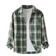 thumbnail image 2 of Blusa y camisa de manga larga con cuello vuelto, nueva camisa informal a cuadros para hombre, blusa holgada juvenil de manga larga con cuello vuelto, blusa de poliéster para hombre, 2 of 4