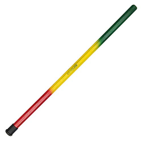 RipWood "Rasta Shaft - Red, Yellow and Green Wood Attack Lacrosse Shaft/Stick / Handle - Solid ash, Hand Made in The USA, Incl