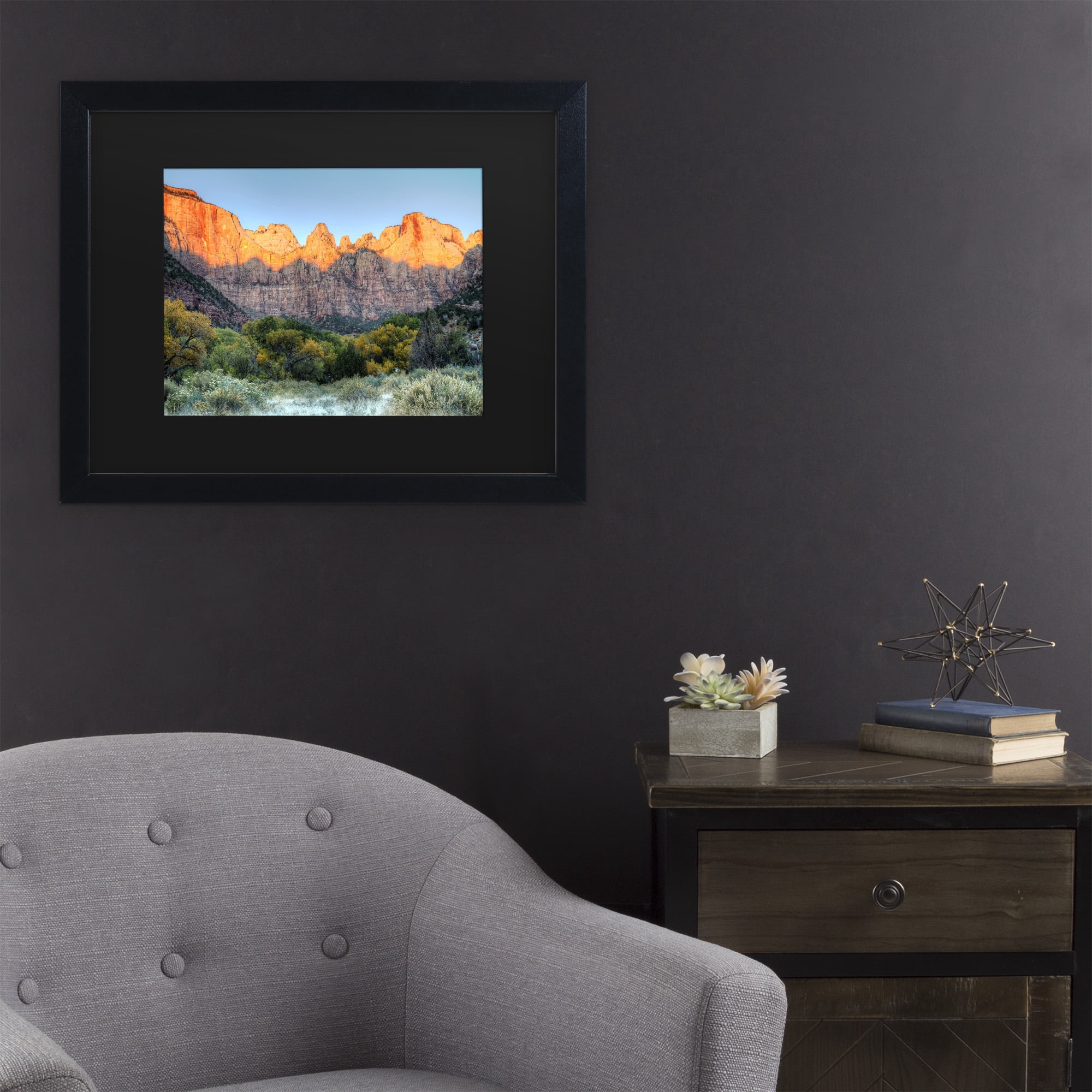 Trademark Fine Art 'Zion Sunrise' Canvas Art by Pierre Leclerc
