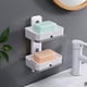 thumbnail image 5 of Jabonera con ventosa para ducha, jabonera para pared de ducha, jabonera resistente de doble capa, ahorradora de jabón con drenaje automático para baño, bandeja de jabón de cocina, sin, 5 of 8