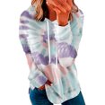 thumbnail image 1 of Ichuanyi liquidación para mujeres impresión casual con capucha de manga larga camisas con capucha ICHUANYI WER202308211847, 1 of 4